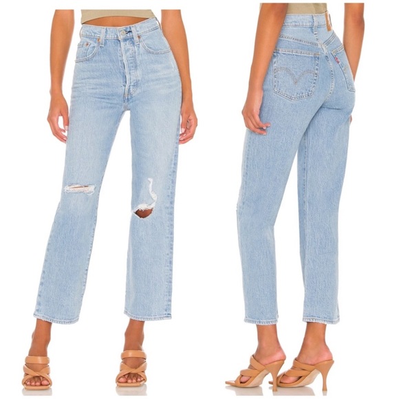 Levi's Denim - Levi's Ribcage Straight Ankle in Jazz Time - Size 26